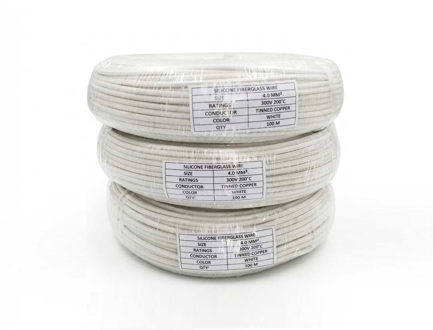 สายไฟทนความร้อน Heat Resistance Wire Silicone Fiberglass