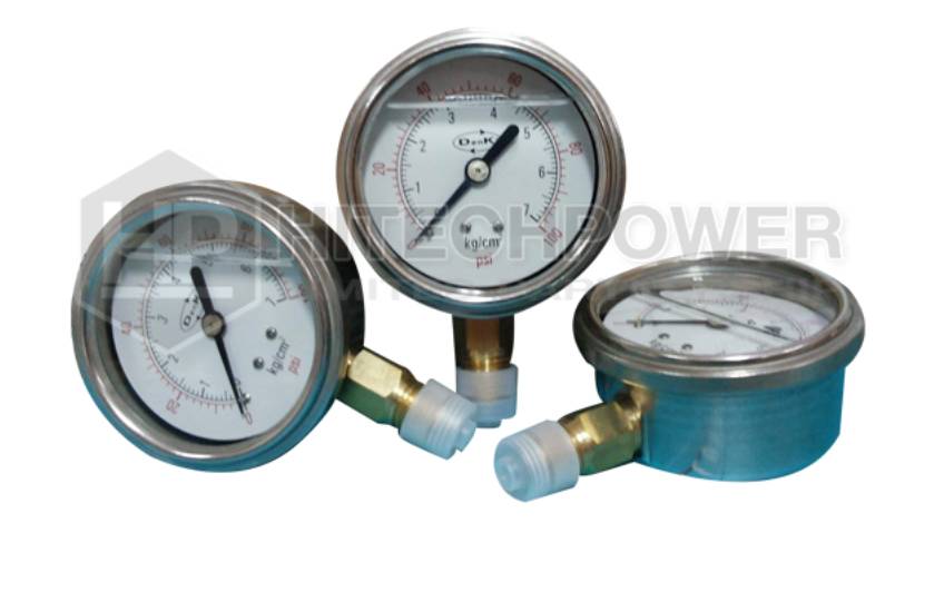 เกจวัดแรงดัน Pressure Gauge หน้าปัดกลม